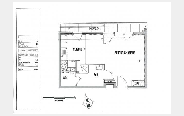 Annonces AIGUILLON : Appartement | LYON (69002) | 35 m2 | 89 500 € 